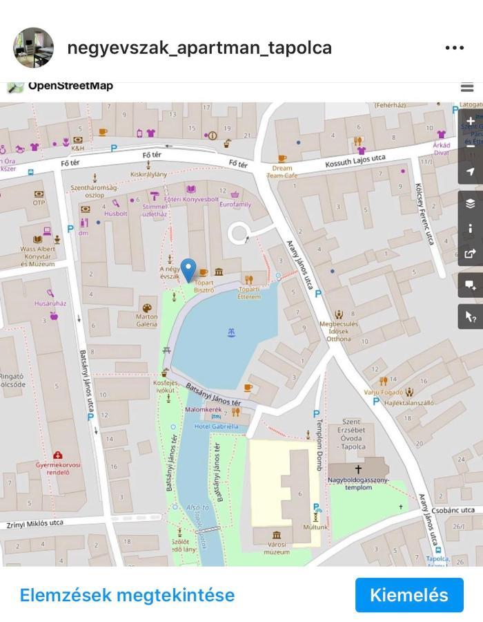 Negy Evszak Apartman- Tapolca Luaran gambar